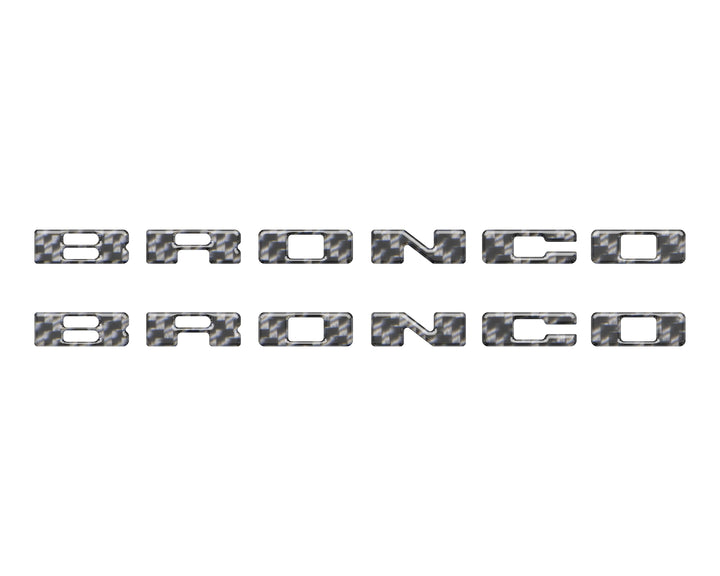 Rear Mudflap Letter Inserts Fits 2021-2025 Ford Bronco Sport