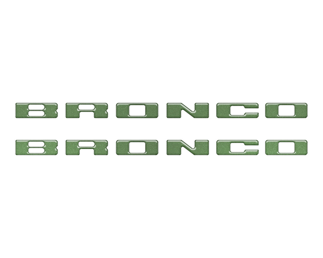 Rear Mudflap Letter Inserts Fits 2021-2025 Ford Bronco Sport