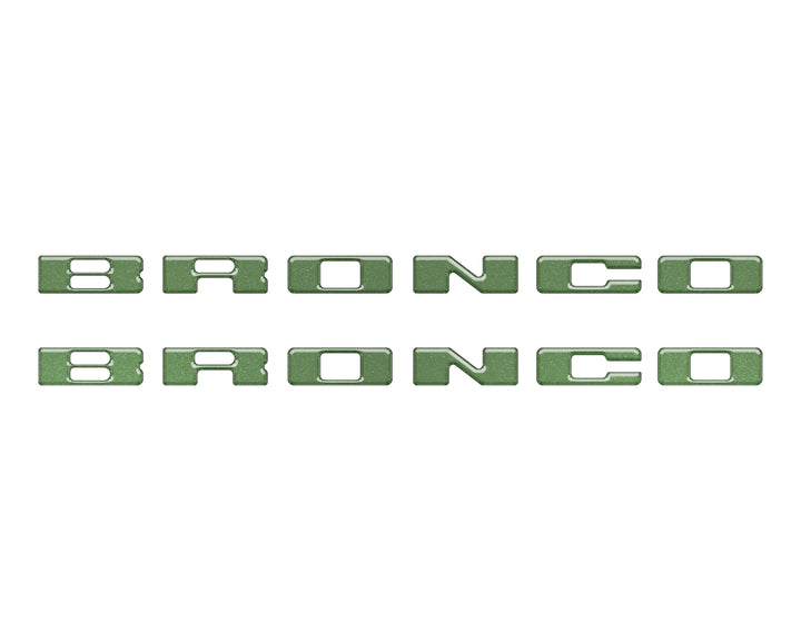 Rear Mudflap Letter Inserts Fits 2021-2025 Ford Bronco Sport