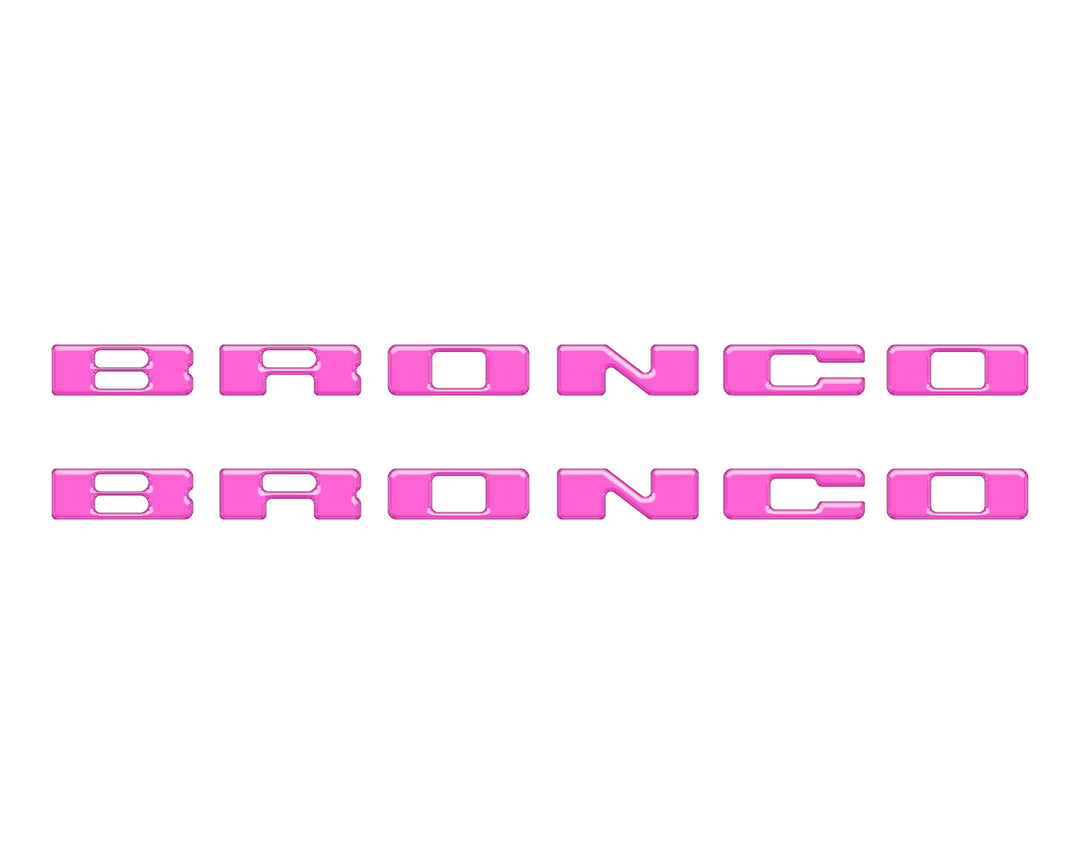 Rear Mudflap Letter Inserts Fits 2021-2025 Ford Bronco Sport