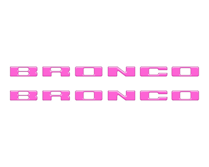 Rear Mudflap Letter Inserts Fits 2021-2025 Ford Bronco Sport