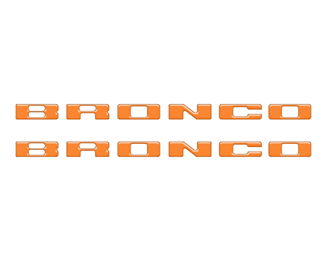 Rear Mudflap Letter Inserts Fits 2021-2025 Ford Bronco Sport