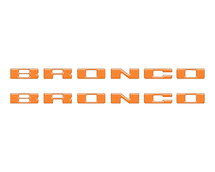 Rear Mudflap Letter Inserts Fits 2021-2025 Ford Bronco Sport