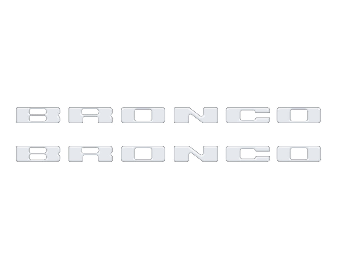 Rear Mudflap Letter Inserts Fits 2021-2025 Ford Bronco Sport