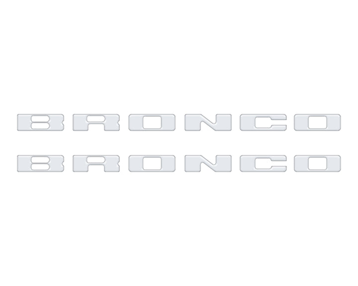 Rear Mudflap Letter Inserts Fits 2021-2025 Ford Bronco Sport