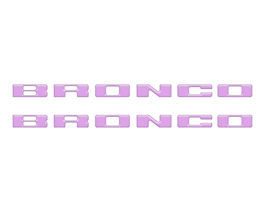 Rear Mudflap Letter Inserts Fits 2021-2025 Ford Bronco Sport