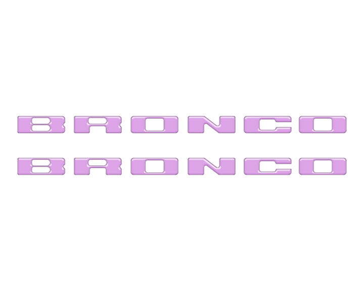 Rear Mudflap Letter Inserts Fits 2021-2025 Ford Bronco Sport