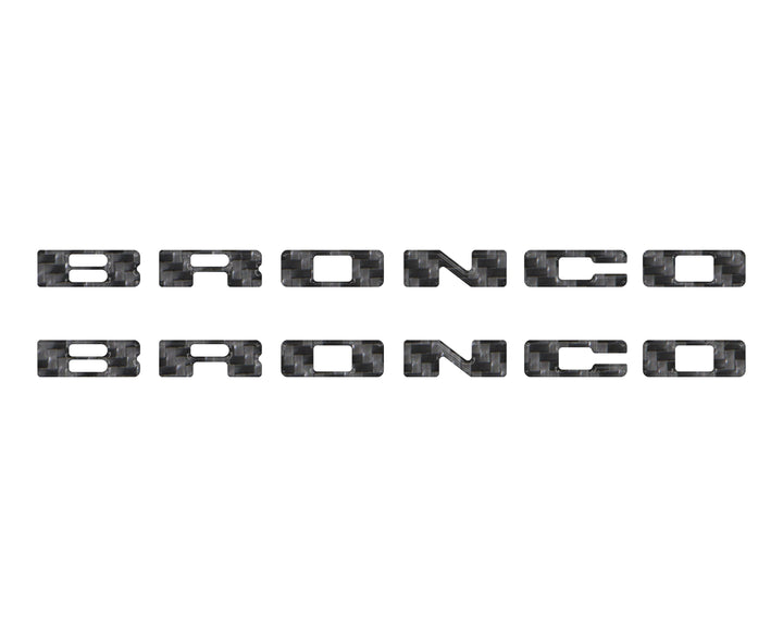 Rear Mudflap Letter Inserts Fits 2021-2025 Ford Bronco Sport