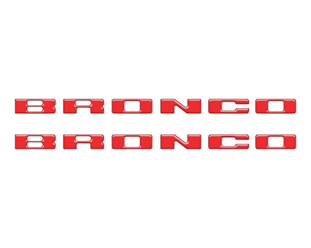 Rear Mudflap Letter Inserts Fits 2021-2025 Ford Bronco Sport