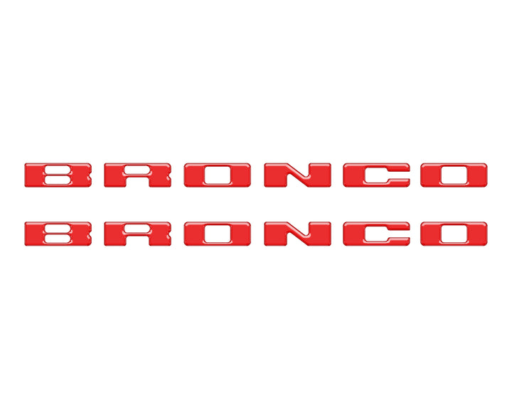 Rear Mudflap Letter Inserts Fits 2021-2025 Ford Bronco Sport