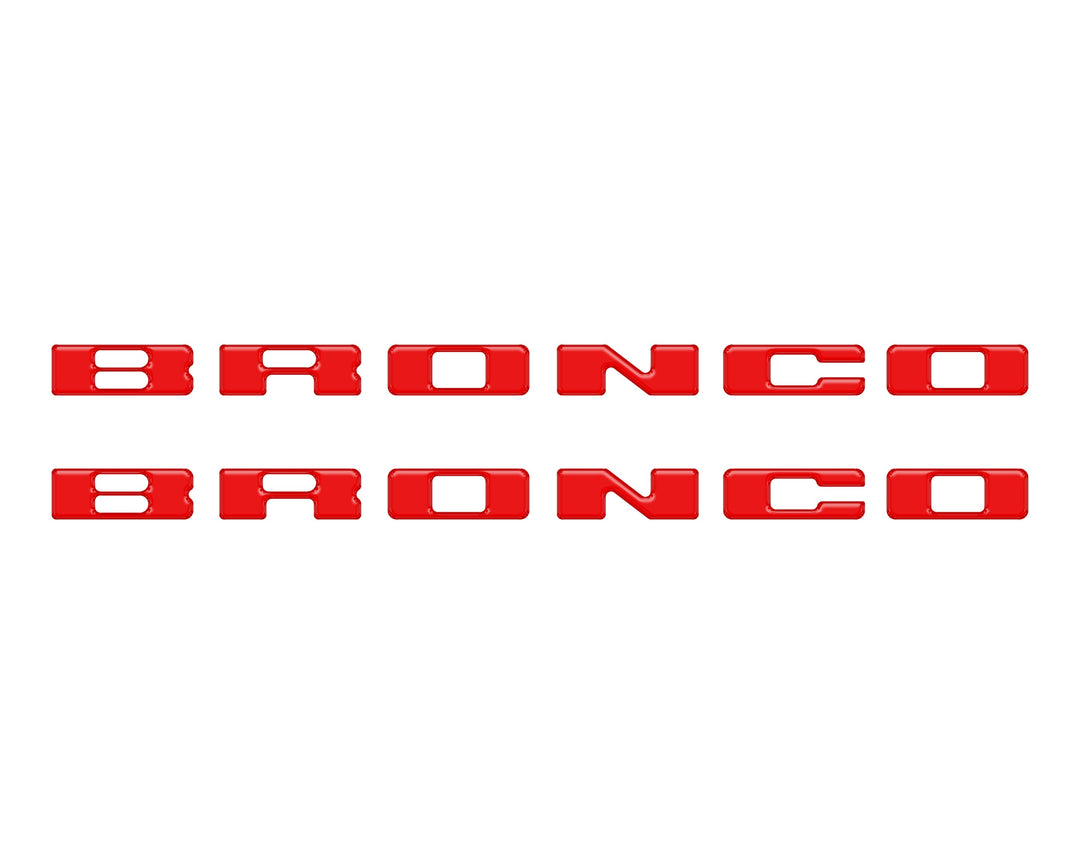 Rear Mudflap Letter Inserts Fits 2021-2025 Ford Bronco Sport