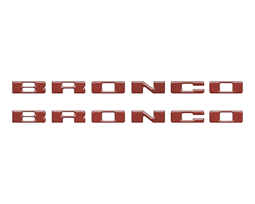 Rear Mudflap Letter Inserts Fits 2021-2025 Ford Bronco Sport