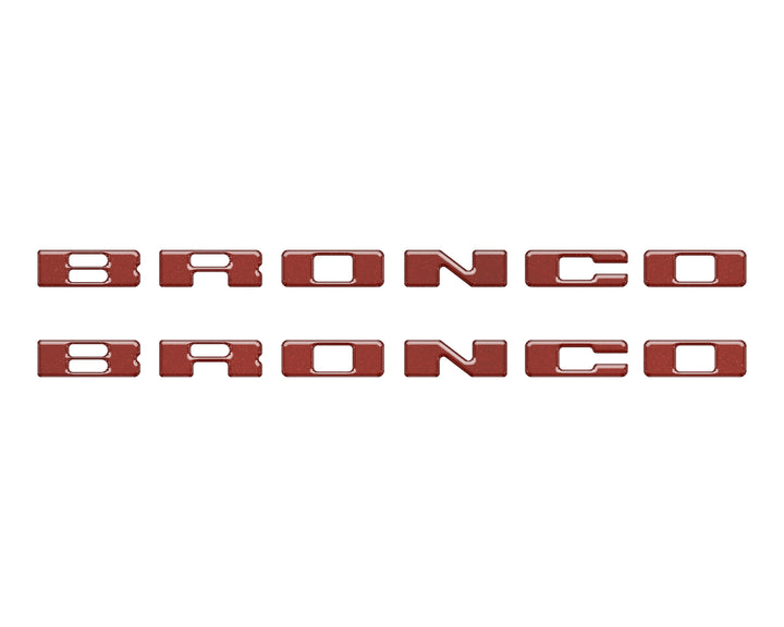 Rear Mudflap Letter Inserts Fits 2021-2025 Ford Bronco Sport