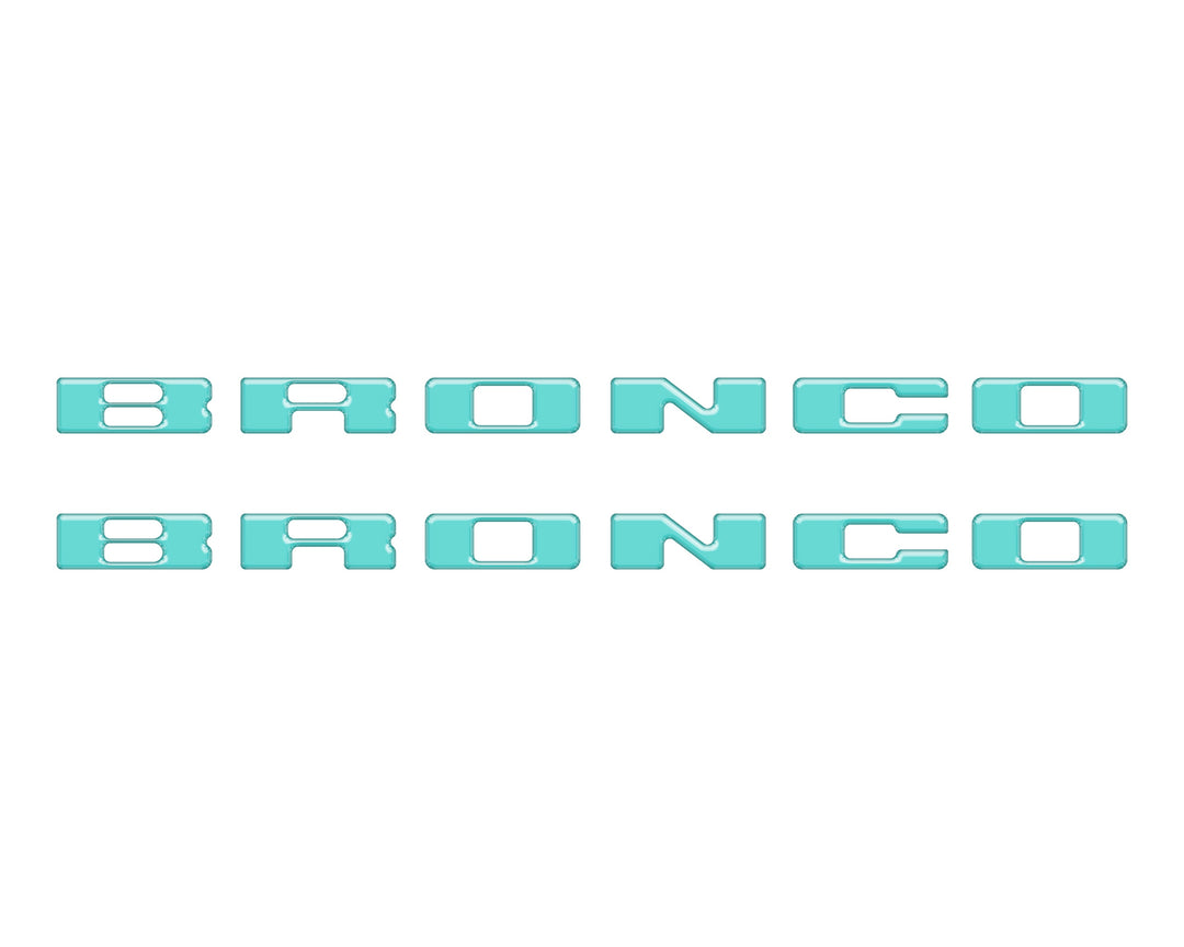 Rear Mudflap Letter Inserts Fits 2021-2025 Ford Bronco Sport