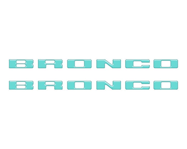 Rear Mudflap Letter Inserts Fits 2021-2025 Ford Bronco Sport