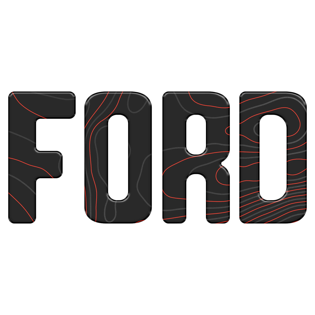 Slideout Tailgate Letter Inserts Fits 2021-2025 Ford Bronco