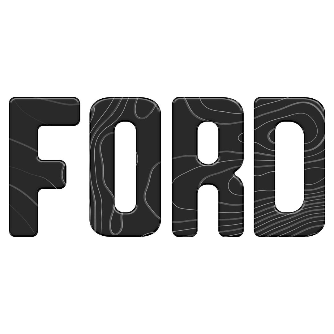 Slideout Tailgate Letter Inserts Fits 2021-2025 Ford Bronco