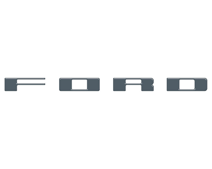 Bronco Heritage Grille Letter Overlays Fits 2023-2026 Ford Bronco