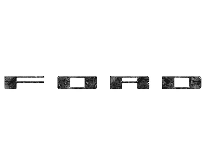 Bronco Heritage Grille Letter Overlays Fits 2023-2026 Ford Bronco