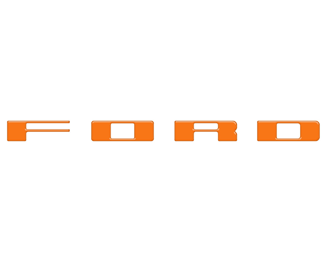 Bronco Heritage Grille Letter Overlays Fits 2023-2026 Ford Bronco