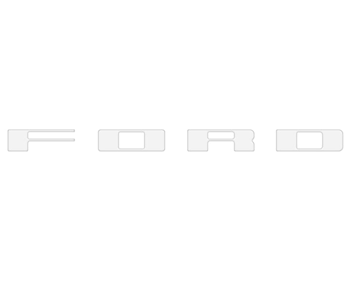 Bronco Heritage Grille Letter Overlays Fits 2023-2026 Ford Bronco