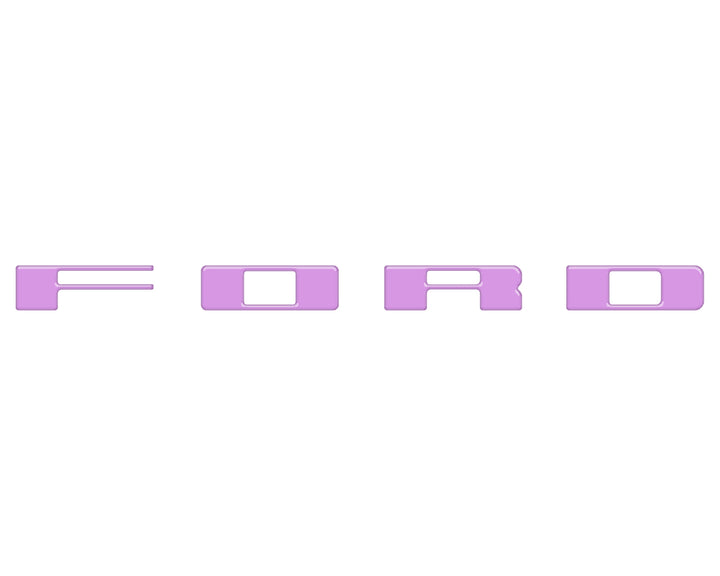 Bronco Heritage Grille Letter Overlays Fits 2023-2026 Ford Bronco