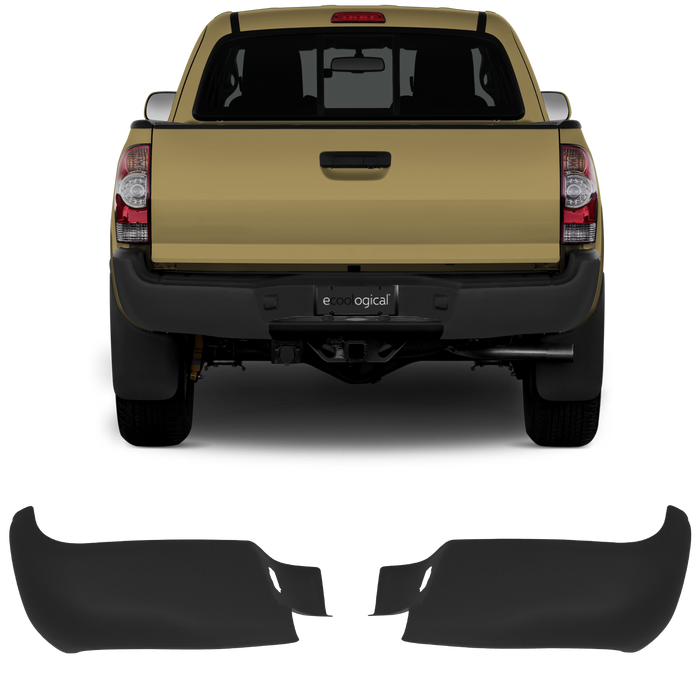 2005-2015 Toyota Tacoma Rear Bumper Covers - Chrome Delete Kit