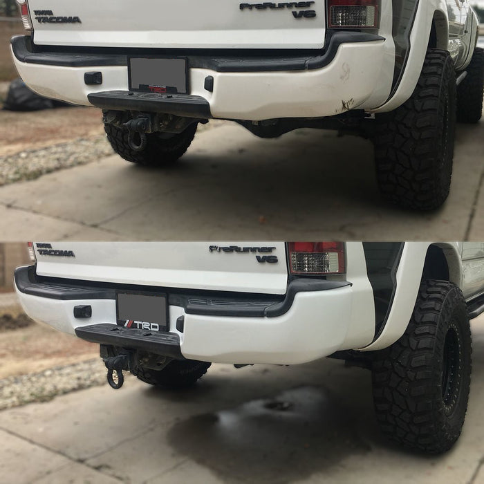 2005-2015 Toyota Tacoma Rear Bumper Covers - Chrome Delete Kit