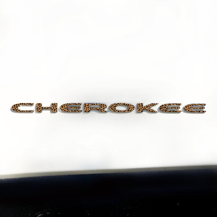 CHEROKEE Door Emblem Overlay Decal Set | Fits 2014–2025 Jeep Cherokee