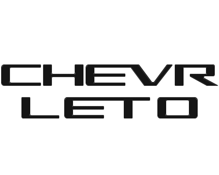 Tailgate Letter Inserts Fits 2023-2026 Chevrolet Colorado
