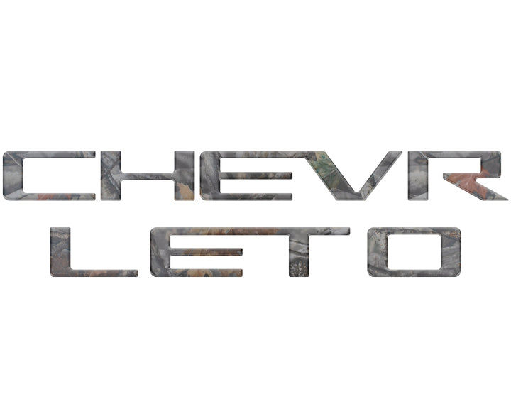 Tailgate Letter Inserts Fits 2023-2026 Chevrolet Colorado