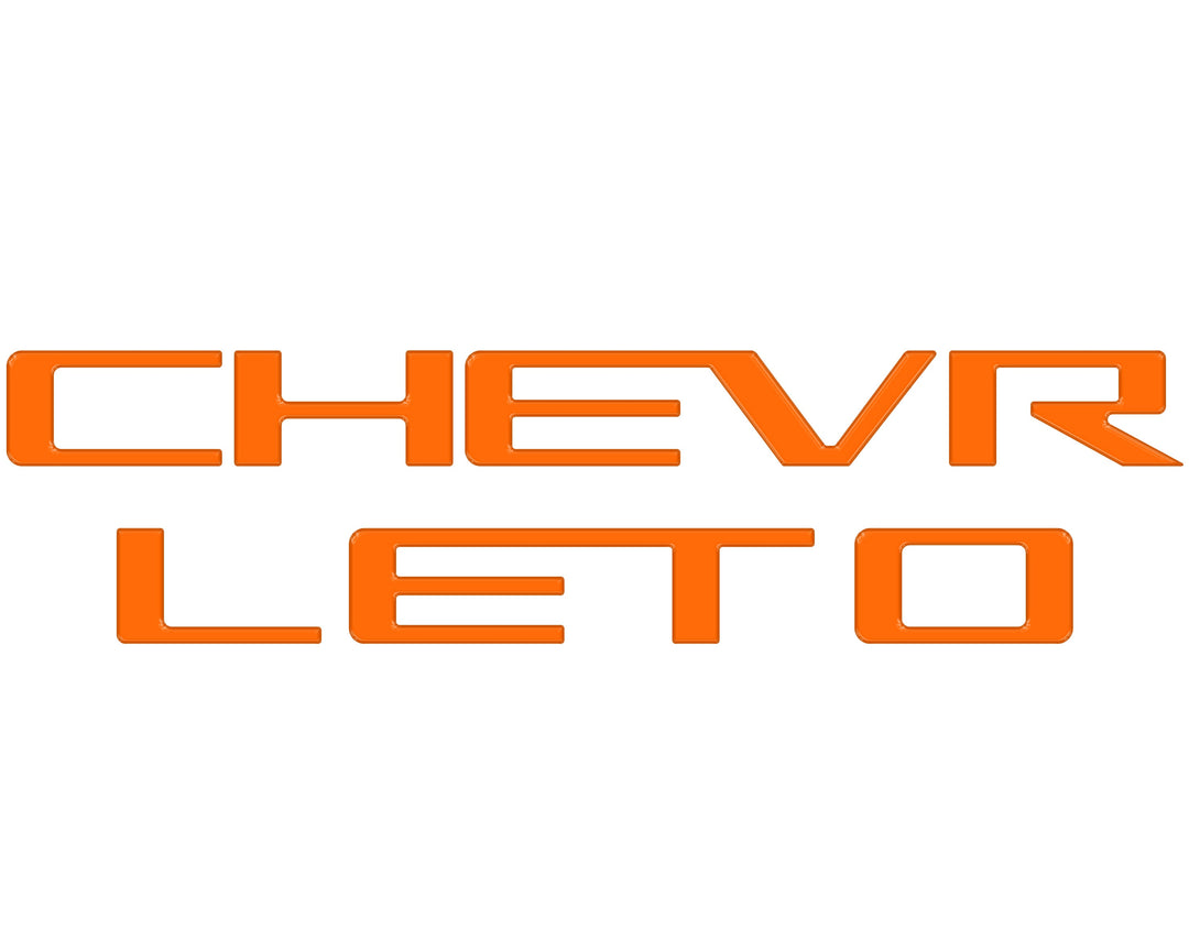 Tailgate Letter Inserts Fits 2023-2026 Chevrolet Colorado