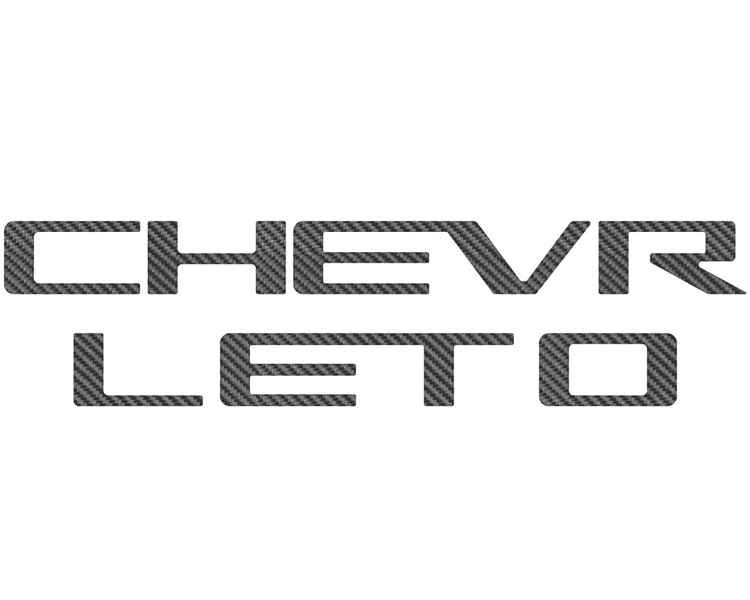 Tailgate Letter Inserts Fits 2023-2026 Chevrolet Colorado