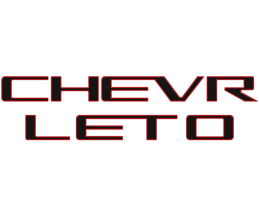 Tailgate Letter Inserts Fits 2023-2026 Chevrolet Colorado