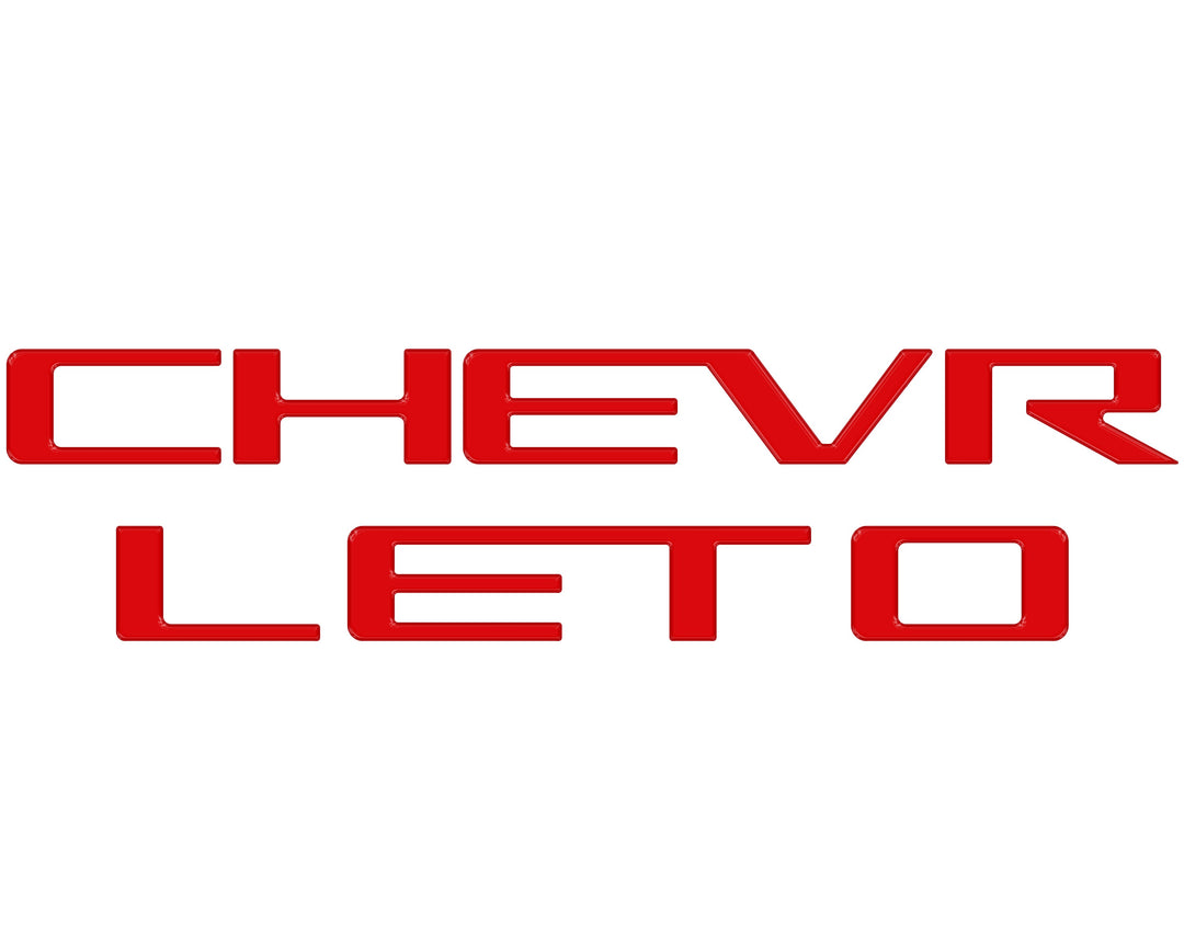 Tailgate Letter Inserts Fits 2023-2026 Chevrolet Colorado