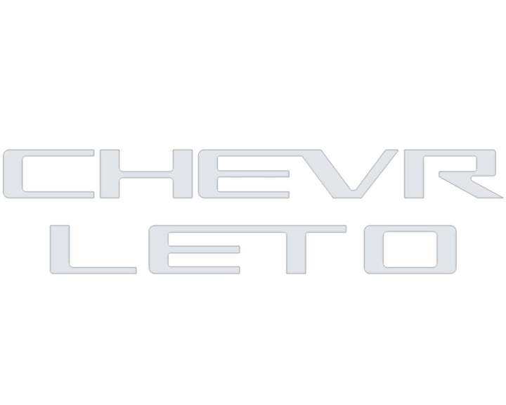 Tailgate Letter Inserts Fits 2023-2026 Chevrolet Colorado