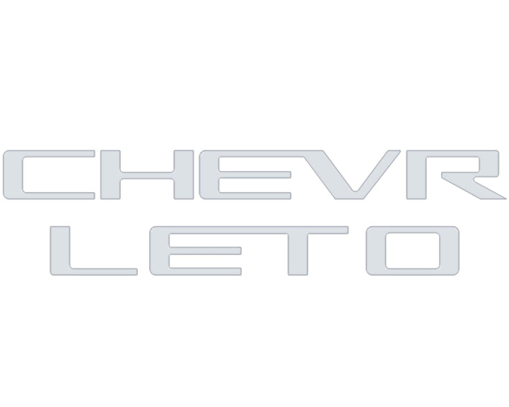 Tailgate Letter Inserts Fits 2023-2026 Chevrolet Colorado
