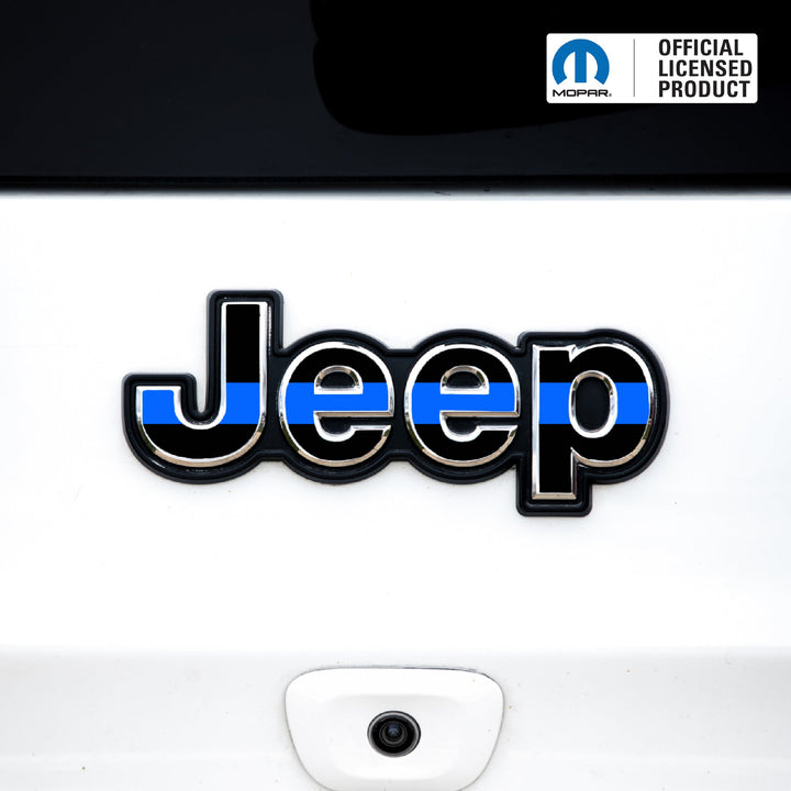 JEEP Emblem Overlay Decals – American Flag Print | Fits Grand Cherokee, Cherokee, Compass, Renegade, Liberty &amp; Patriot
