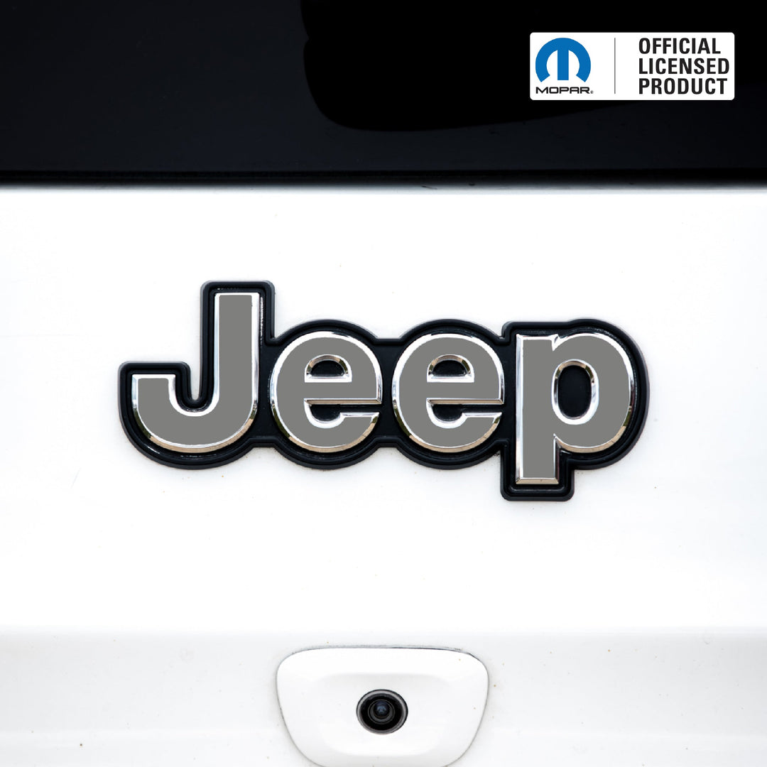 JEEP Emblem Overlay Decals – Solid Colors | Fits 2014+ Jeep Compass