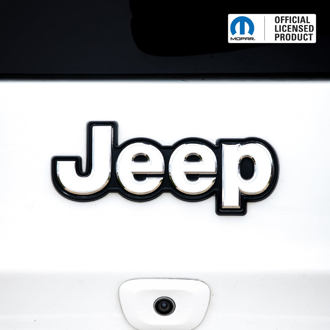 JEEP Emblem Overlay Decals – Solid Colors | Fits 2014+ Jeep Compass