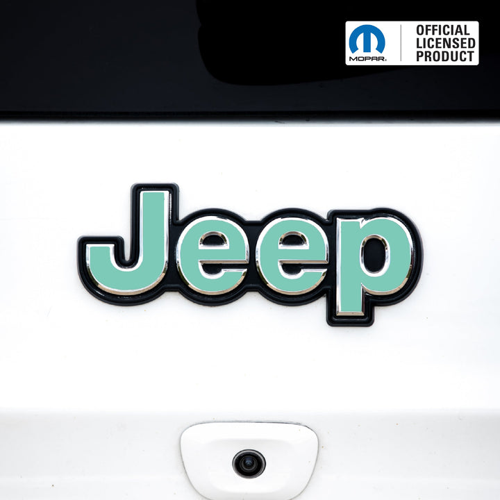 JEEP Emblem Overlay Decals – Solid Colors | Fits 2014+ Jeep Compass