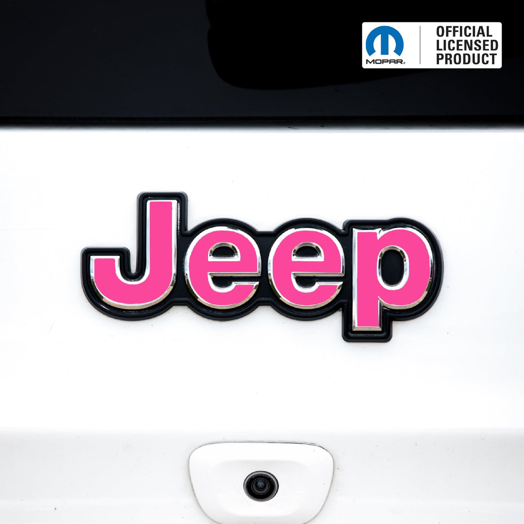 Jeep Emblem Overlay Decals – Solid Colors | Fits Grand Cherokee, Grand Cherokee L
