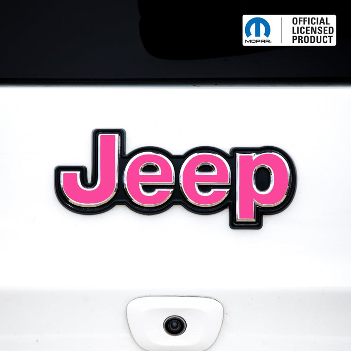 JEEP Emblem Overlay Decals – Solid Colors | Fits Jeep Liberty