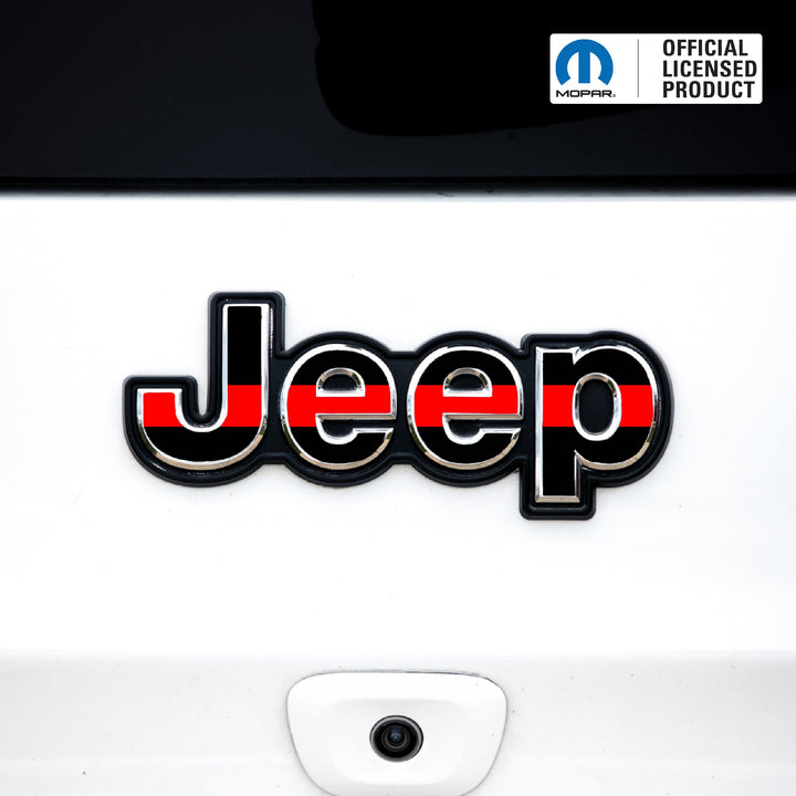 JEEP Emblem Overlay Decals – American Flag Print | Fits Grand Cherokee, Cherokee, Compass, Renegade, Liberty &amp; Patriot