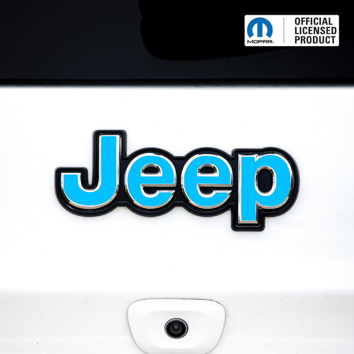 JEEP Emblem Overlay Decals – Solid Colors | Fits 2014+ Jeep Compass