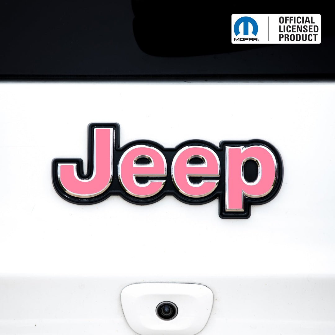 JEEP Emblem Overlay Decals – Solid Colors | Fits Jeep Liberty