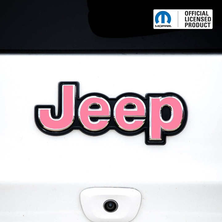 JEEP Emblem Overlay Decals – Solid Colors | Fits Jeep Liberty