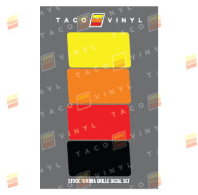 Stock Tundra Grille Decals