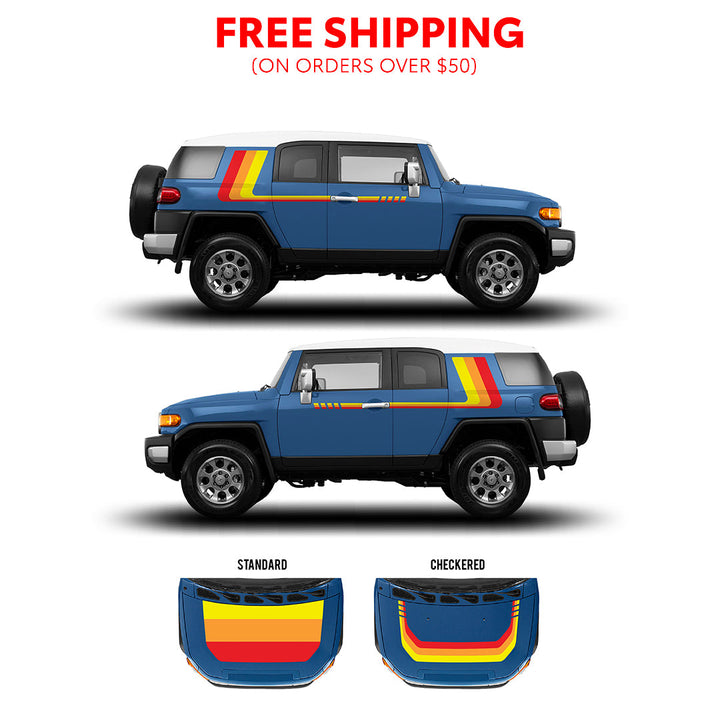 2007-14 FJ Cruiser Checkered Stripe Kit