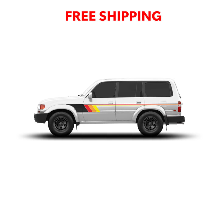80 Series Land Cruiser Checkered Stripe Kit